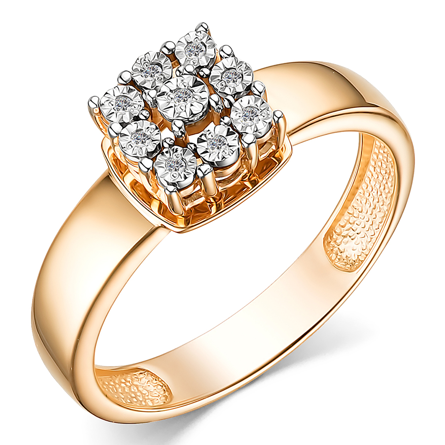 Кольцо, золото, бриллиант, 15337-100